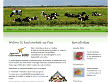 Tablet Screenshot of kaasboerderijvanveen.nl